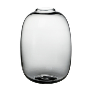 欧式简约客厅玻璃花瓶小口水培雪柳小手球百合玫瑰马醉木吊钟落地