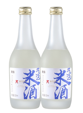 米泉气泡米酒3瓶礼盒装自然起泡
