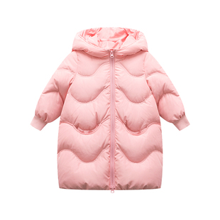 【三防】笛莎女童羽绒服加厚中长款2025年冬季新款女宝保暖外套