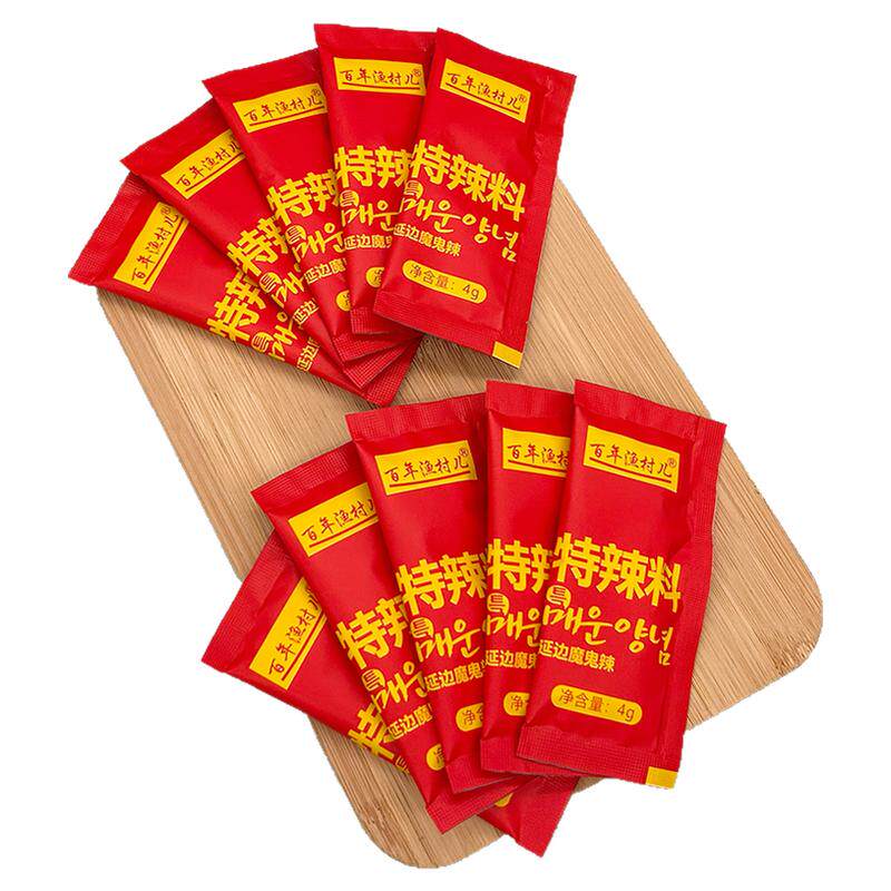 百年渔村调料包明太鱼辣椒酱蘸料鱿鱼特辣蘸酱香辣调味料汤醋料包