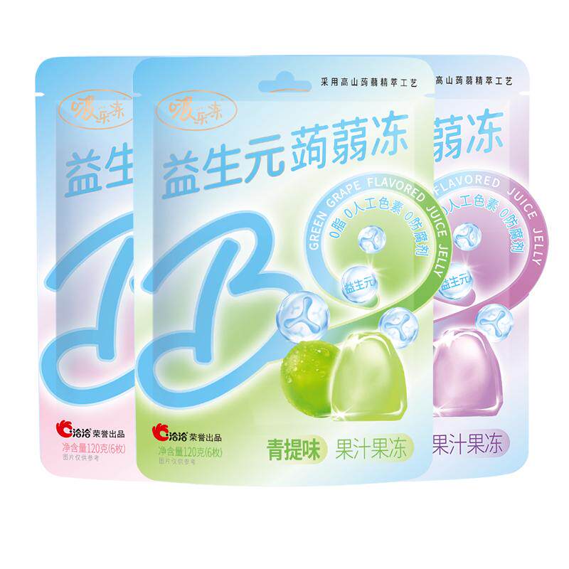 啵乐冻益生元蒟蒻果冻120g
