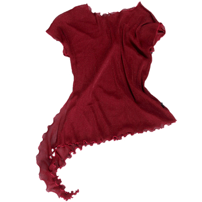 肚皮舞网纱性感上衣透气宽松罩衫