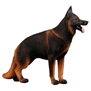 童德仿真动物玩具模型德国牧羊犬塑胶狗狗儿童认知礼物摆件