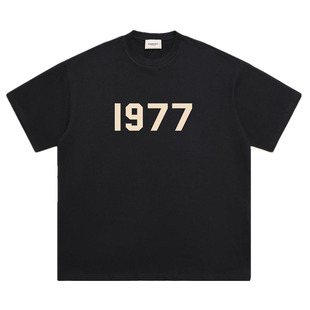 ESSENTIALS短袖1977美式高街宽松FOG复线男女情侣圆领T恤打底衫潮