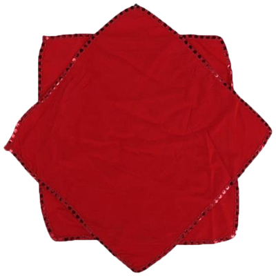 红舞鞋用品民族练功手绢花八角巾