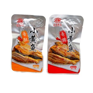 正龙食品香酥小黄鱼500g香辣味小鱼干舟山特产即食鱼类海鲜零食品