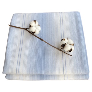 老粗布纯棉床单加厚加密单件三件套单人双人被单条纹夏季四季山东