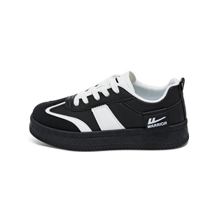 回力厚底德训鞋女款2025秋冬新款黑色休闲复古板鞋百搭软底鞋女鞋