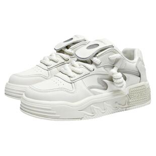 马克华菲小白鞋男2026新款春季男士休闲板鞋透气面包增高鞋子男鞋