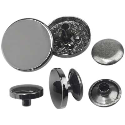 金属圆形纽扣子母铆钉女固定扣