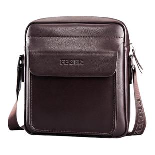 斐格单肩包牛皮斜挎包爸爸男包商务皮包男士包包时尚公文包小背包