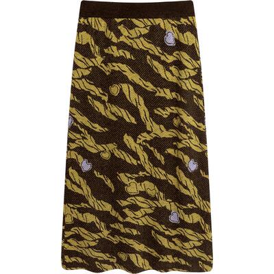 【播奥莱】播羊毛提花半身裙商场同款冬复古针织裙子BDQ4BD1249