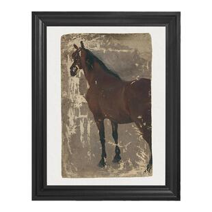 WED WORKS 小众捷克艺术家马图案做旧油画民宿中古风装饰画挂画