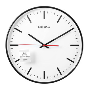 SEIKO正品日本精工钟表静音挂钟壁钟12寸卧室客厅简约北欧QXA701