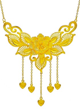 女结婚仿真三金套装龙凤手镯