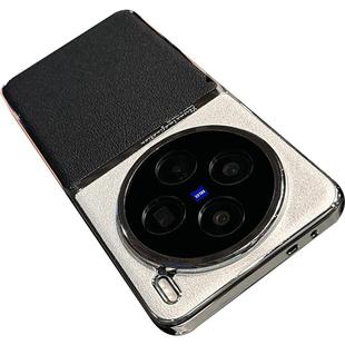 适用vivox200手机壳新款x100ultra电镀素皮X200Pro保护套90pro镜头全包x100s超薄防摔男女高端高级感x300外壳