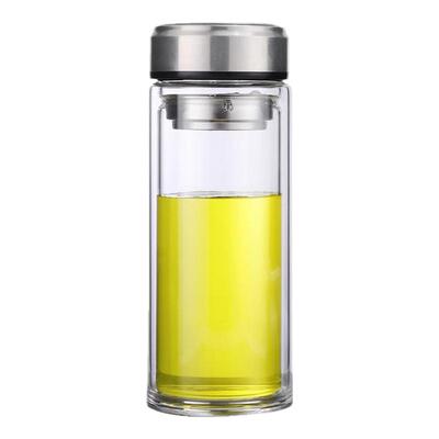 高档双层透明玻璃杯泡茶杯水杯