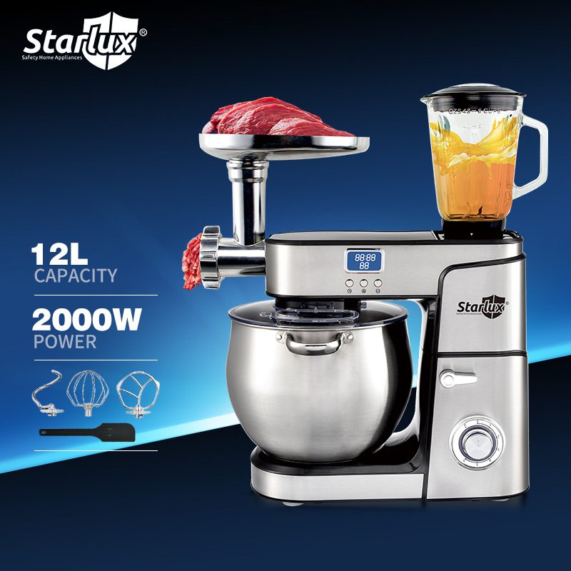 Starlux跨境多功能和面厨师机绞肉机榨汁机多合一FOOD PROCESSOR