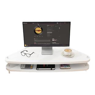 转角工位电脑增高架办公桌三角置物架可调节升降式台式显示器支架