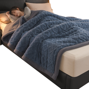 珊瑚绒毛毯加厚秋冬季法兰绒沙发毯毛巾被子毯子床上用加绒盖铺毯