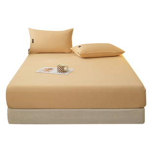 加厚磨毛床笠纯棉100全棉单件席梦思床垫保护罩套全包床套罩床单