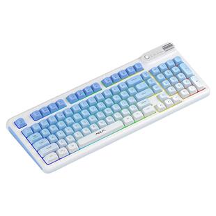 狼蛛F3198无线键盘鼠标套装三模蓝牙有线轻音办公打字98机械手感