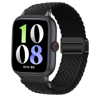 适用vivowatchGT编织表带iQOOwatchGT2智能运动手表尼龙弹力磁吸扣腕带VIVO男女夏季新款时尚透气快拆卡扣链