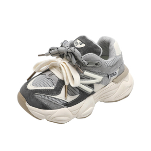 NIDZ潮牌N字儿童运动鞋 春秋季男童休闲老爹鞋女童透气轻便跑步鞋