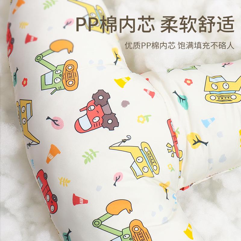 汽车儿童安全抱枕车载睡觉脖后排坐车护肩防勒靠枕一对车套宝宝内