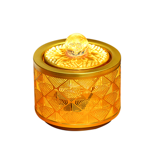 流水生财风水轮摆件循环水景新中式玄关办公室前台茶室桌面凤水轮