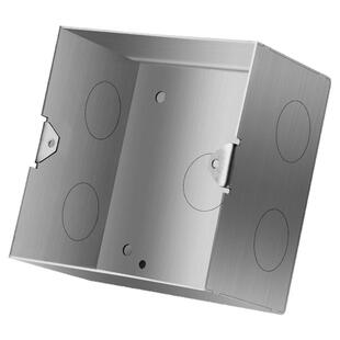 120型通用不锈钢加厚100*100标准尺寸地插底盒金属暗盒接线盒布线