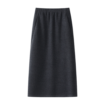 冬季新款醋酸羊毛休闲半身裙女