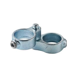 6分1寸1.2寸镀锌钢管狗笼鸡笼棚子合页双管平行旋转门眼门销J接头