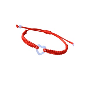 编织红绳本命年手链平结平安扣爱心男女情侣创意小众节日礼品饰品