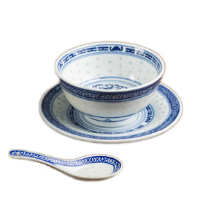 景德镇玲珑碗广东姜汁撞奶碗甜品碗碟水果沙拉碗家用饭店饭碗