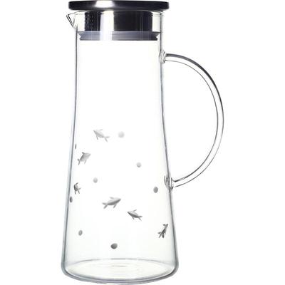 雕花冷水壶nappa耐热高硼硅北欧