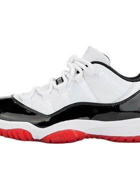 aj11黑红康扣低帮黑白红