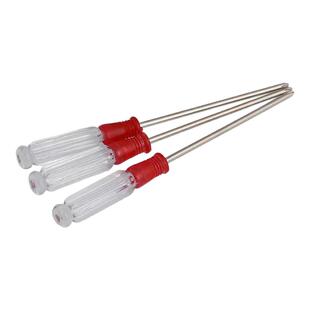 家庭常备水晶喷漆透明亚克力手柄螺丝刀起子十字水晶柄3x75GG