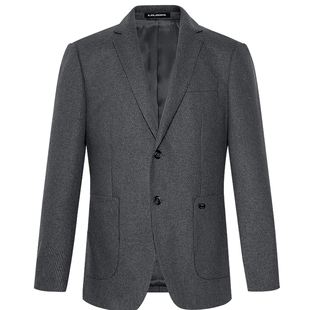 【绵羊毛】利郎官方 休闲西服男士提花条纹2025秋季新款西装外套