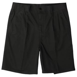 爸爸短裤男夏季外穿中老年双褶休闲西装五分裤中年男士纯棉大裤衩