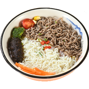 非油炸粗粮方便面五谷杂粮淮山玉米高粱燕麦青稞面代餐拌面条健身