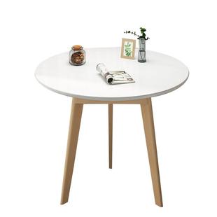 小圆桌简易小茶几客厅家用实木沙发边几迷你阳台小桌子茶桌椅组合