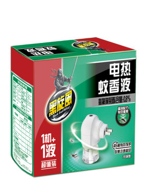 黑旋风电热蚊香液驱蚊液无味