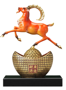财源广进羊摆件开业乔迁羊年礼物