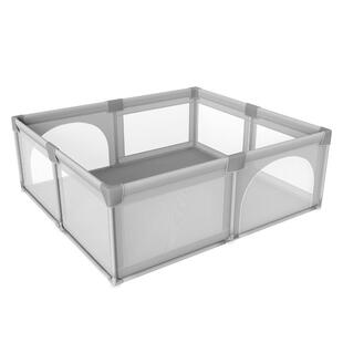 宝宝围栏儿童游戏婴儿爬行垫防护栏家用室内开门安全布护栏围地上