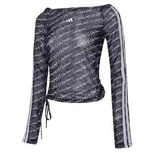 Adidas阿迪达斯女款2026春季新款DCE MESH LS TEE长袖T恤KS5308