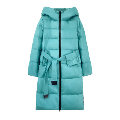 连帽韩版绑带收腰外套轻薄羽绒服