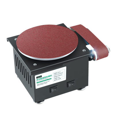 小型砂带机电动砂盘机磨刀神器