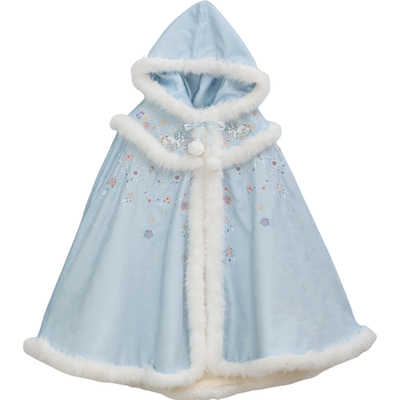 儿童仙气中长款大斗篷披风披肩