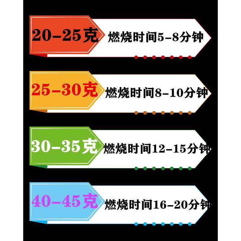 固体酒精块火锅耐烧燃料无烟家用干锅固态酒精蜡户外烧烤酒精膏
